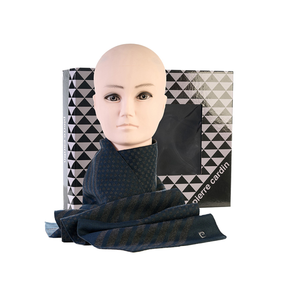 Слика на Шал, Машки, Pierre Cardin, 11 vb01, Сина Сива