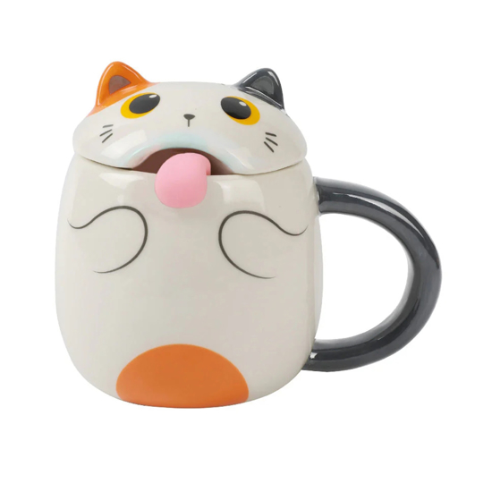 Слика на Шолја, Керамичка, Cat whit Tongue, 400мл., i-Total, XL2564B