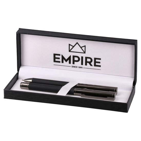Слика на Сет, Пенкало и налив перо, Во кутија, 1мм, Statovac, Empire Felix, 412080, Црна