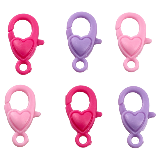 Слика на Декорации, Куки, Срце, Сет 1/6, Statovac, Crafty iron, 137931, Розева