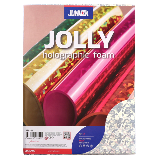 Слика на Ева пена, Холограмска А4, 1/1, Statovac, Jolly Holographic Foam 136181, Сребрена