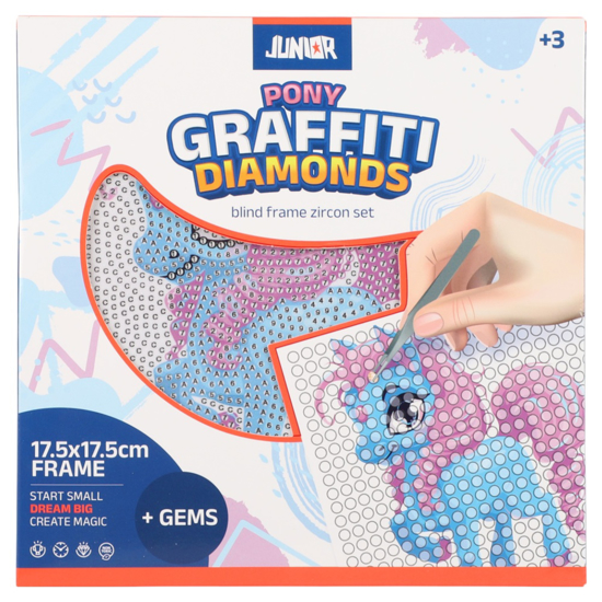 Слика на Платно, Боење со циркони, Пони, 17,5*17,5цм, Statovac, Junior, 132964