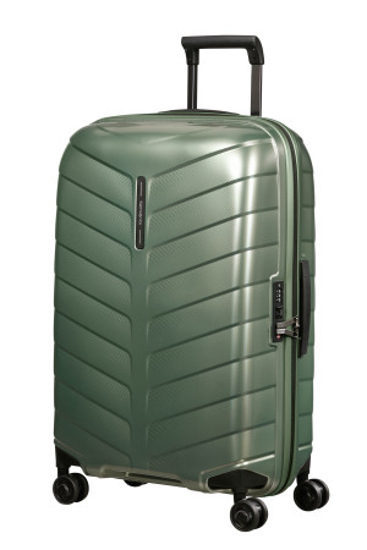 Слика на Куфер, 4Тркала,Тврда, Samsonite, ATTRIX SPINNER, 146118/А204, 46*69*27цм, Зелена