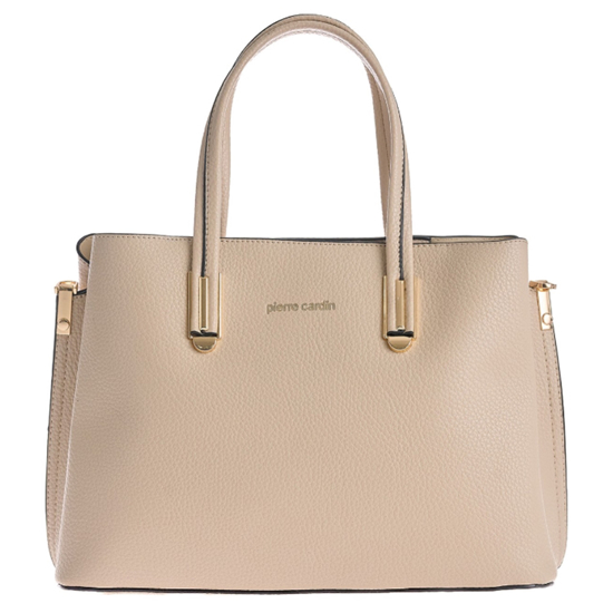 Слика на Чанта, Женска, Еко кожа, Pierre Cardin, 2518 wx28, 33*25*12цм, Кремава