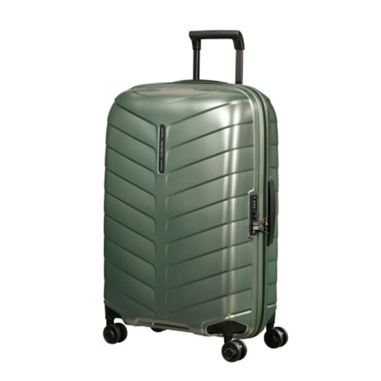 Слика на Куфер, 4Тркала,Тврда, Samsonite, ATTRIX SPINNER, 146118/А204, 46*69*27цм, Зелена