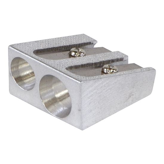 Слика на Острилка, Со 2 отвора, Метална, Стандард и Џамбо, PBS, DONAU, 7862001PL-99, Сива