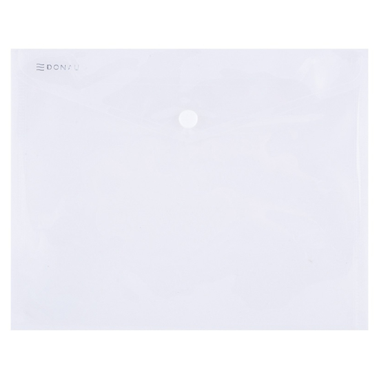 Слика на Папка со копче, ПВЦ, Ц5, 240x186мм, PBS, DONAU, 8547001PL-00, Транспарентна