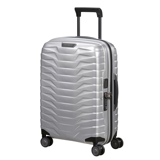 Слика на Куфер, 4Тркала,Тврда, Samsonite,Proxis Spinner, 158191/1776, 55*40*20цм, Сребрен