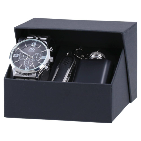 Слика на Поклон сет, Рачен часовник + привезок, Statovac, Adam, 805104, Сребрена