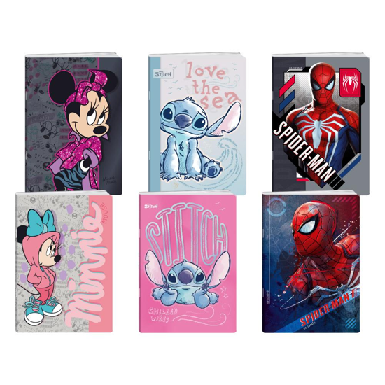 Слика на Тетратка , А5, 40 листа, 70гр, Тесни Широки, Disney, Statovac ,314232 promo,Микс