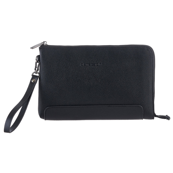 Слика на Торбичка, За на рака, Машка, Кожна, Pierre Cardin, 14 wx39, 27*18*2цм, Црна