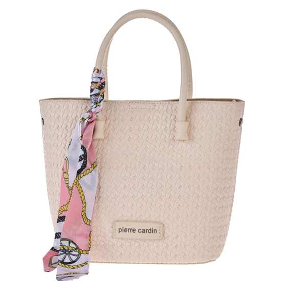 Слика на Чанта,Кратка Рачка, Женска, Кожна, Pierre Cardin, 2402 long23, 24*20*9цм,Кремава