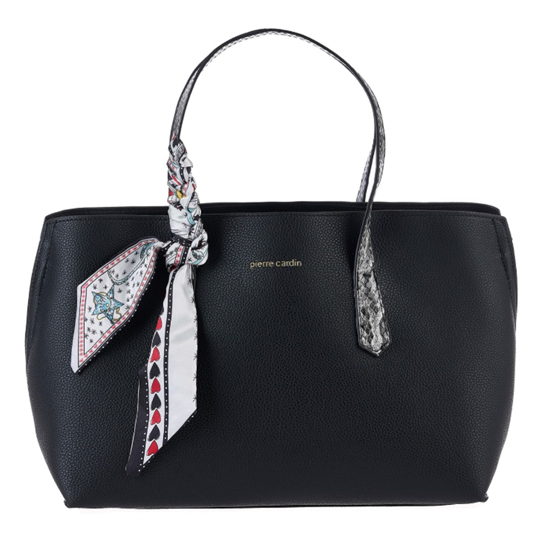 Слика на Чанта, Кратка Рачка, Женска, Кожна, Pierre Cardin, 25268 ms176, 29*21*11цм, Црна