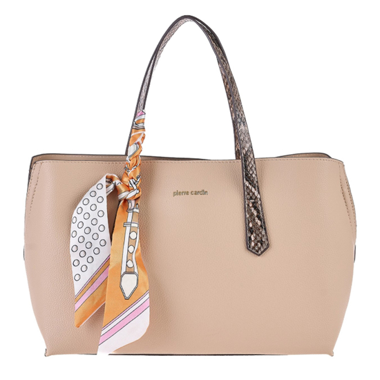 Слика на Чанта,Кратка Рачка, Женска,Кожна, Pierre Cardin, 25268 ms176, 29*21*11цм,Кафеава