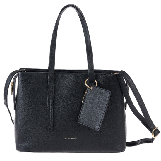 Слика на Чанта, Женска, Кожна, Pierre Cardin, 3472 gn60, 36*27*14цм, Црна