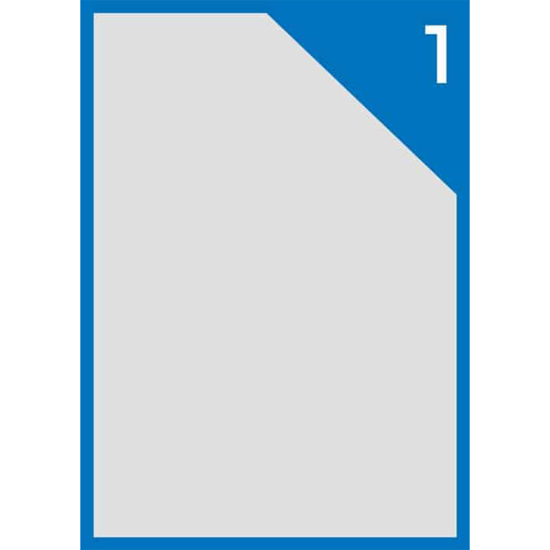 Слика на Етикети, А4, Кеса 1/100, 210.0*297.0, 01 на страна, Intercomo 001-1, Бела