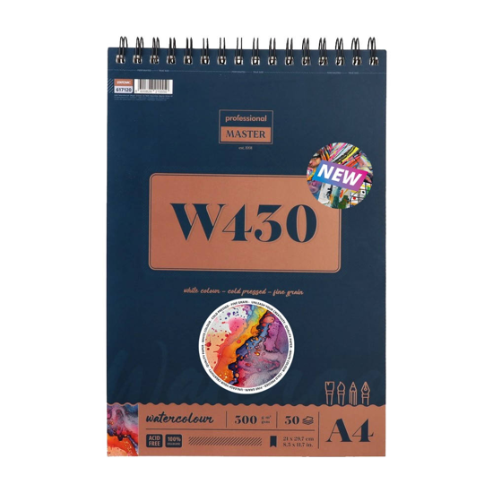 Слика на Блок, За скицирање, Со спирала, А4, 30 Листа, 300гр., Statovac, W430, 617120