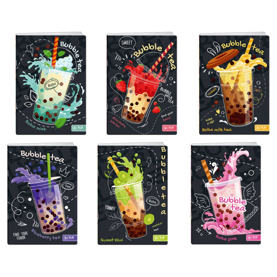 Слика на Тетратка, А5, 50 Листови, Линии, UV лак, Bubble Tea, Statovac, Premium, 189189