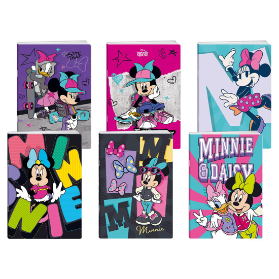 Слика на Тетратка, А4, 50 Листови, Коцка, Со светки, Minnie, Statovac, Premium 50, 318128