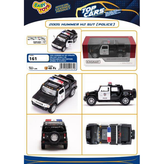 Слика на Количка, Полиција, 1:40, Easy Toys, Hummer H2 (police), 161