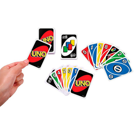 Слика на Уно Карти, EN, FR, DE, IT, NL, ES, 6,5*12цм, Uno Express, Dino Toys, JDF56