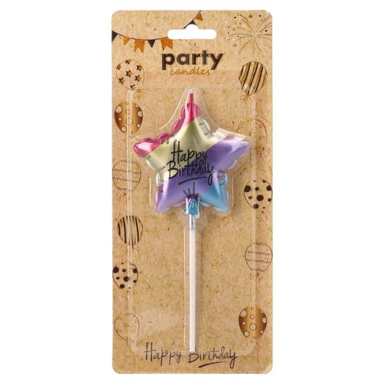 Слика на Роденденска свеќа, Ѕвезда, Statovac, Fun Party, 710346, Пастел