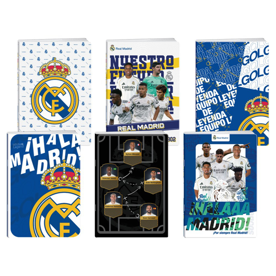 Слика на Тетратка, А4, 50 листови, Коцки, УВ лак, Statovac, 305027, Real Madrid