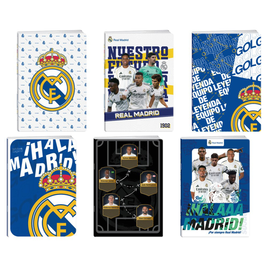 Слика на Тетратка, А5 , 50 листови, Тесни-Широки, УВ лак, Statovac, 305025, Real Madrid