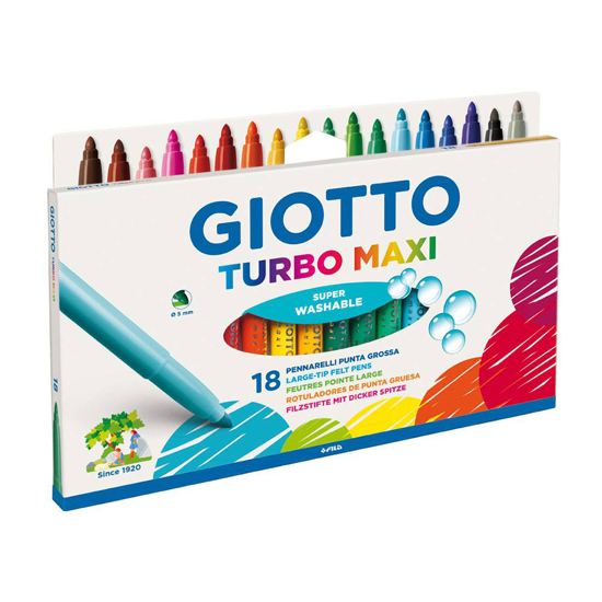 Слика на Фломастери, 5мм, Сет 1/18, Giotto, Turbo Maxi, 000076300
