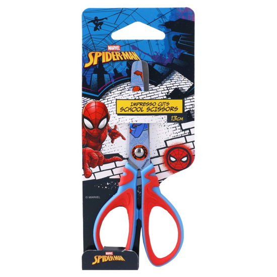 Слика на Ножици, Детски, Во блистер, 13цм, Spiderman, Impreso cuts, 326009