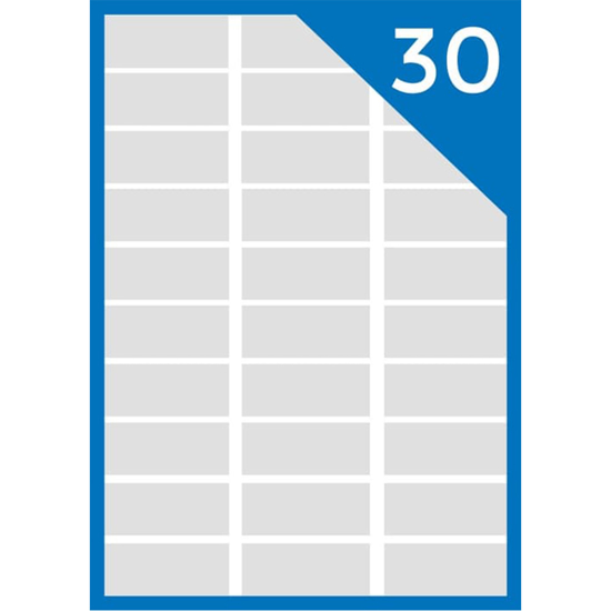 Слика на Етикети, А4, Кеса 1/100, 70.0*29.7, 030 на страна, Intercomo 030-1, Бела