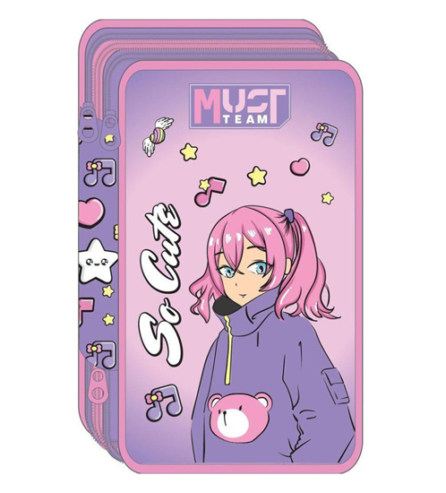 Слика на Несесер полн, So Cute, 3 Патенти, Diakakis , Must, 000586737, 12*19,5*6цм