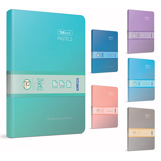 Слика на Нотес, Тврд Повез, Линии, 160 Листа, Gipta, The Book Pastels, 3036, 20*28*0цм