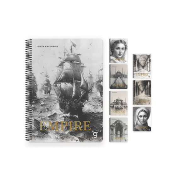 Слика на Тетратка, Со Спирала, Коцки, 80 Л., 17*24цм, Картон Корица, Gipta, Empire, 8446