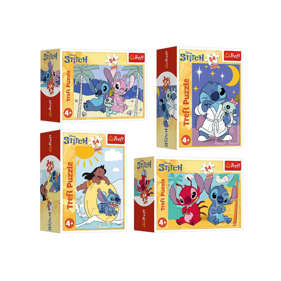 Слика на Сложувалка,За деца 4y+, Lilo & Stitch, 54Парчиња, Trefl, 19811 19812 19813 19814