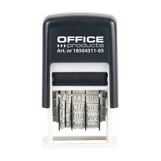 Слика на Датумар, Автоматски, ДД-МММ-ГГГГ, PBS, Office Products, 18504311-05, Црна